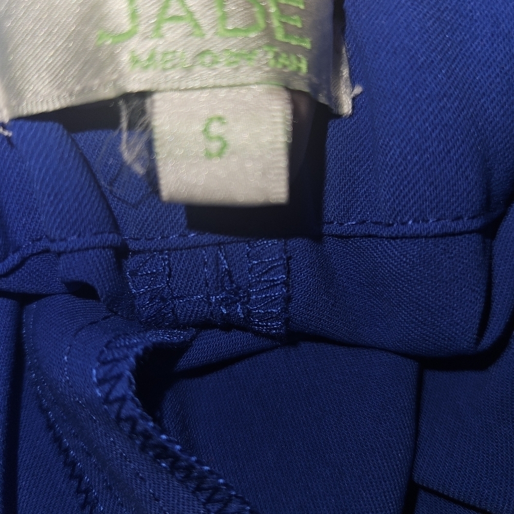 Jade Womans Blue Elastic Waist Shorts Size S - Picture 9 of 10